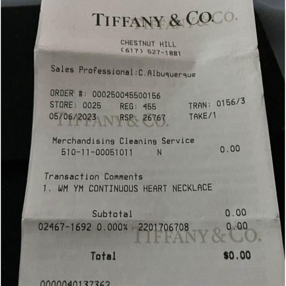 Tiffany & Co - Picture 6 of 6